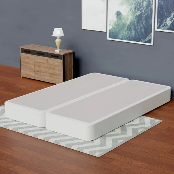 Mattress Solution 4-Inch Assembled Semi Flex Split Box Foundation for Mattress, Spring Air Colletion, Queen, Size