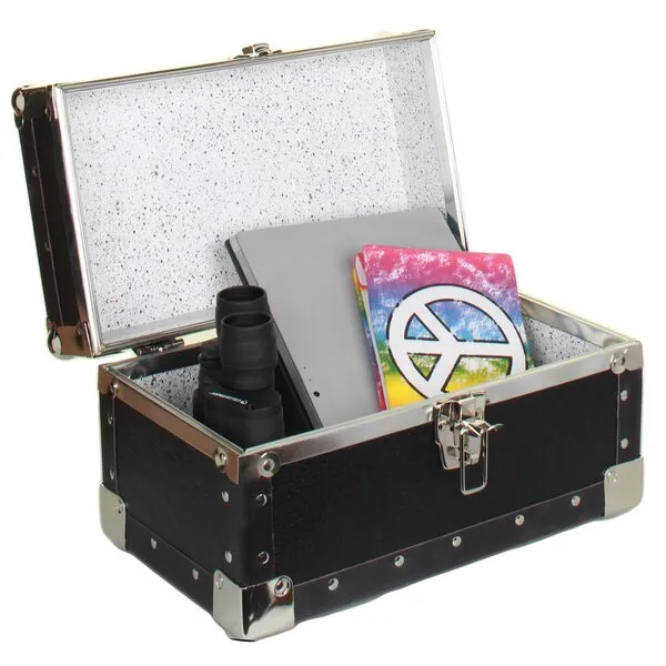 Gilbins Summer Camp and College Dorm Mini Storage Trunk Organizer Keepsake Box Treasure Chest Footlocker Size 14\
