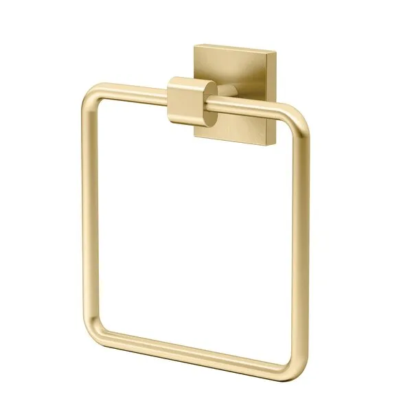 Gatco 4062 Elevate, Towel Ring, Brushed Brass/Wall Mounted 6.13