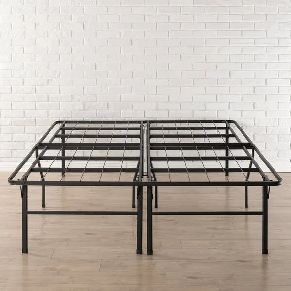 Best Price Mattress 18 Inch Metal Platform Beds w/Heavy Duty Steel Slat Mattress Foundation (No Box Spring Needed)