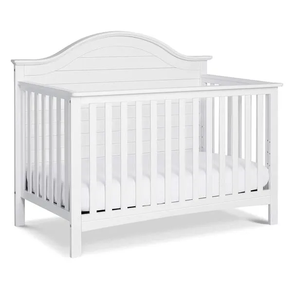 Carter\'s by DaVinci Nolan 4-in-1 Convertible Crib in White, Greenguard Gold Certified, 1 Count (Pack of 1)