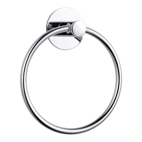 GERUIKE Adhesive Towel Ring Self Adhesive Hand Towel Ring Stainless Steel Rustproof Bathroom Towel Holder Wall Mount