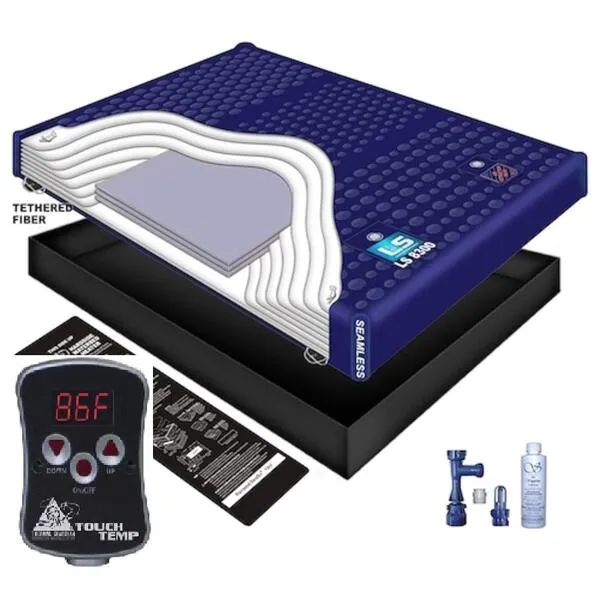 INNOMAX 100%+ WAVELESS WATERBED Mattress/Liner/Digital Heater/Fill Drain/Conditioner KIT (California King 72x84 1L8GT1)