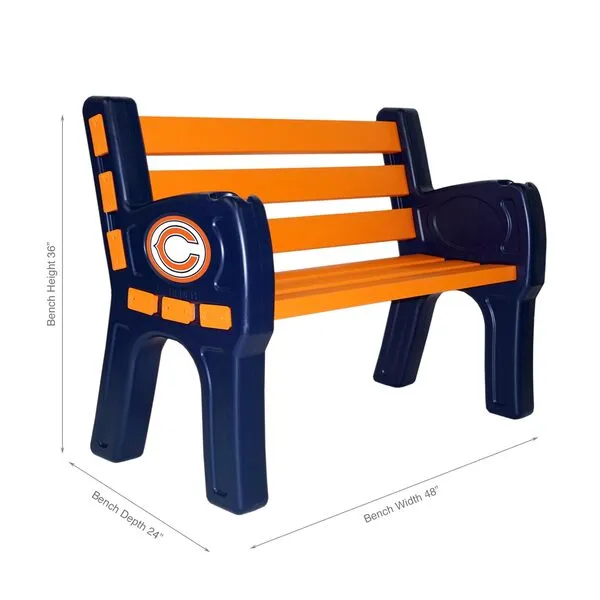 Imperial Green Bay Packers Park Bench