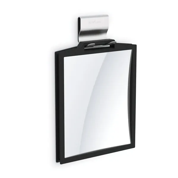 Better Living Products 13546 DOPPIO Double-Sided Shower Mirror, 3X Magnification, Black