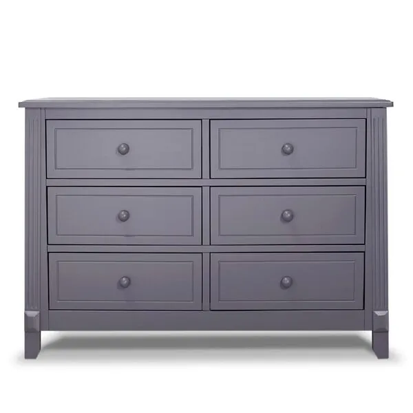 Sorelle Furniture Berkley Baby Dresser – Dresser for Nursery, Kids Bedroom Furniture, Dresser Drawers, Nightstand for Child’s Room with Drawers, Nursery Furniture for Infant-Gray