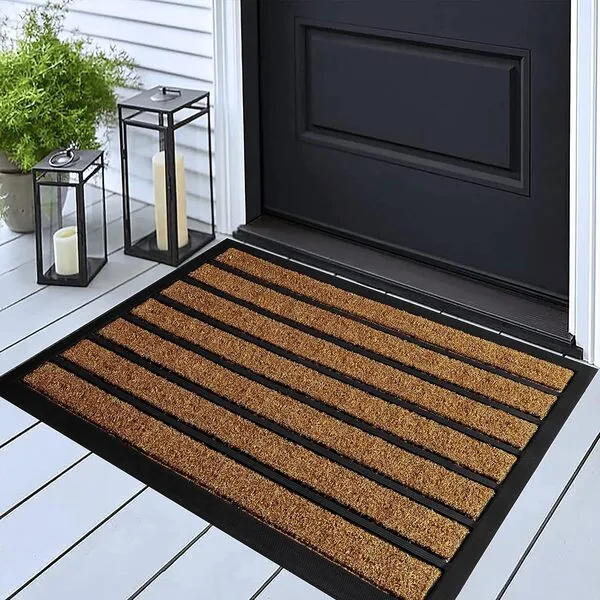 ubdyo Extra Durable Door Mat - Dirt Trapping Outdoor Welcome Mats - Non-Slip Outdoor Door Mats - Low Profile Front Door Mat - Indoor (30