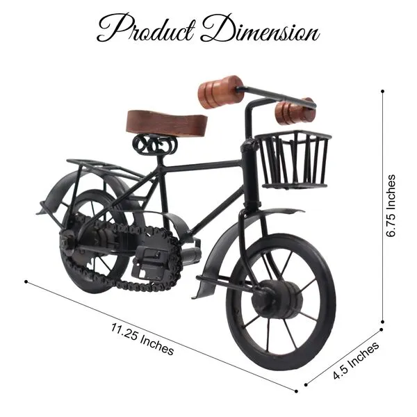Hosley® Decorative Metal Bicycle Pedestal Hand-Crafted Vintage Elegance with 11
