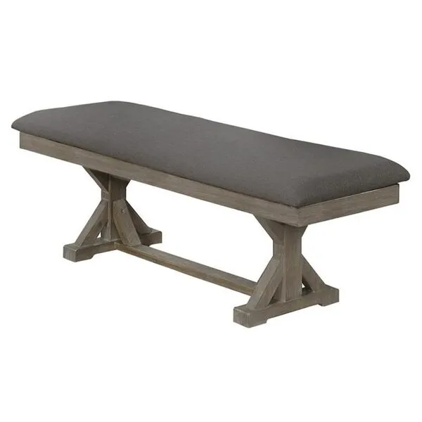 Best Quality Furniture Dining Bench (Single) Gray