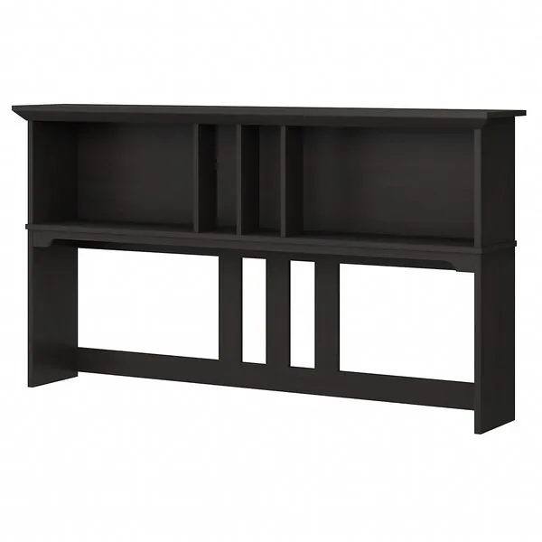 Bush Furniture Salinas Hutch, Desk Attachment with Shelf Storage for Home Office, 60W, Vintage Black