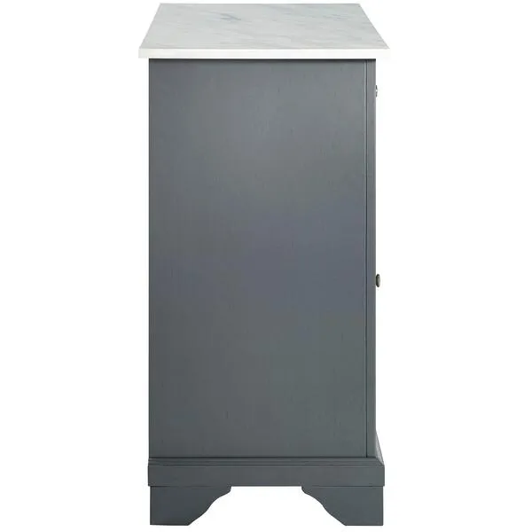 Crosley Furniture Avery Kitchen Island with Paper Marble Top, Gray