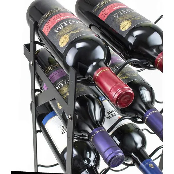 Sorbus Wine Rack Freestanding Floor - Wine Bottle Holder Holds 75 Bottles of Wine - 75 Bottle Capacity Wine Storage for Any Bar, Wine Cellar, Kitchen, Dining Room