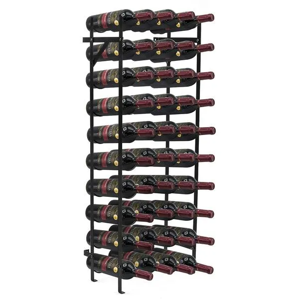 Sorbus Wine Rack Freestanding Floor - Wine Bottle Holder Holds 40 Bottles of Wine - 40 Bottle Capacity Wine Storage for Any Bar, Wine Cellar, Kitchen, Dining Room