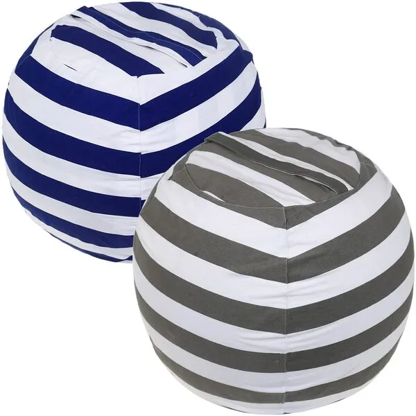 2 Packs Stuffed Animal Storage Beanbag Cover 24