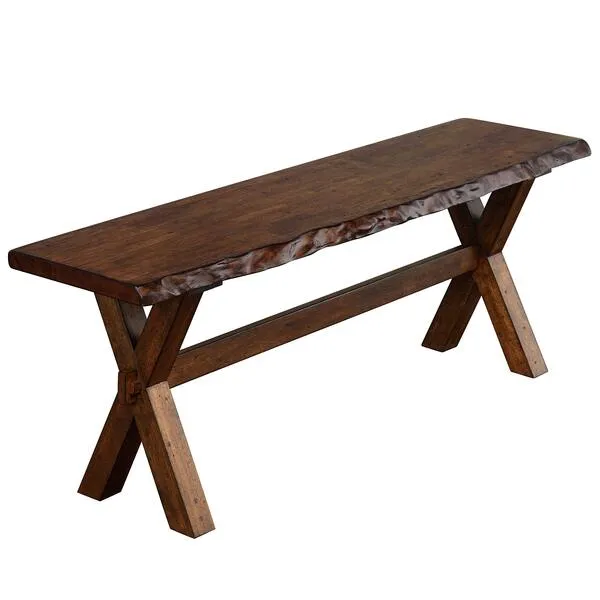 Target Marketing Systems Mandeville Mid Century Wooden Dining Bench, 47.6