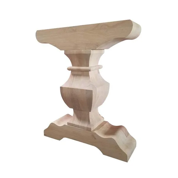 DESIGN 59 Trestle Table Base- Single Hardwood Pedestal (P02)