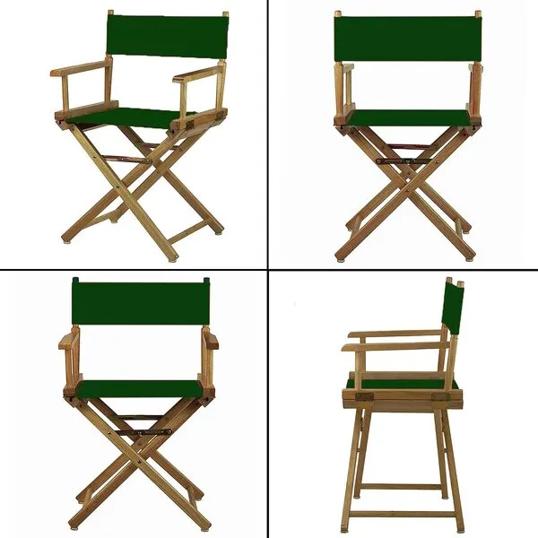 Counting Mars 2 Set Replacement Cover Canvas for Directors Chair, 20cm X 52cm + 52cm X 42cm, Green