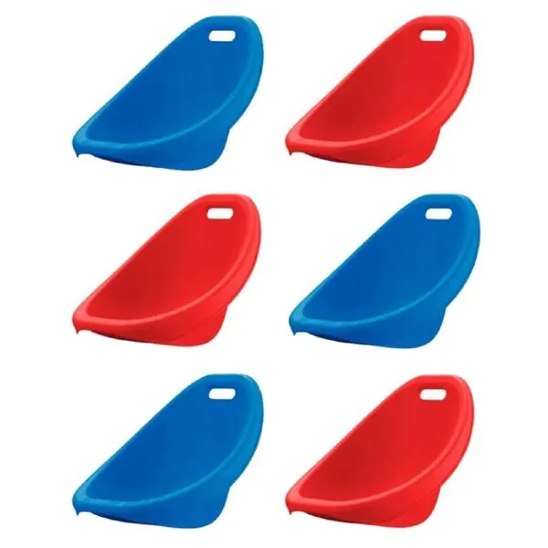 American Plastic Toys Kids Scoop Rocker Chairs in Assorted Colors [Blue, Red, etc.] Stackable, 50 lb. Weight Capacity (Pack of 6), Great for Gaming, Reading, Playroom, School, Classroom Children