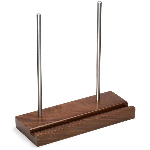Optage Audio Tabletop Record Holder, Solid Wood Now Playing Vinyl Record Stand Display, Vinyl Holder, Vinyl Stand for Albums, cd, Ipad, Record Props Vinyl Record Display (Walnut)