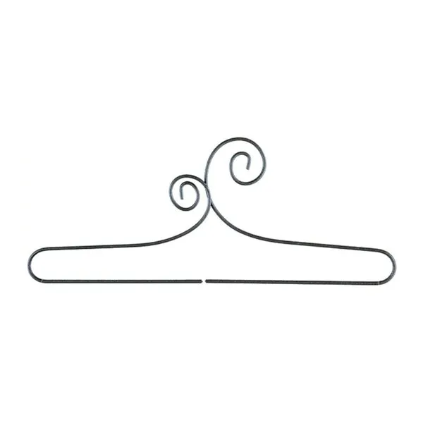 Ackfeld Manufacturing 6in Double Scroll Split Bottom Quilt Hanger, Black