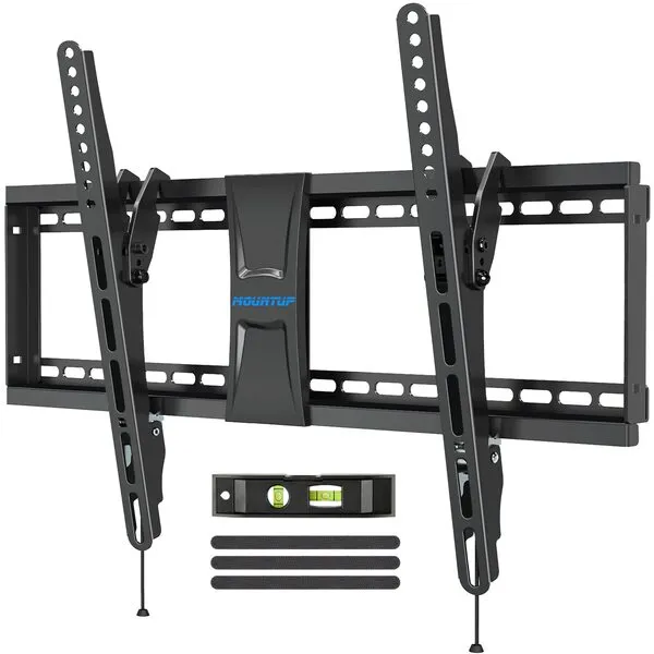 MOUNTUP UL Listed TV Wall Mount, Tilting TV Mount Bracket for Most 37-75 Inch Flat Screen/Curved TV Low Profile Wall Mount Saving Space Max VESA 600x400mm Hold up to 99 lbs Fit 16