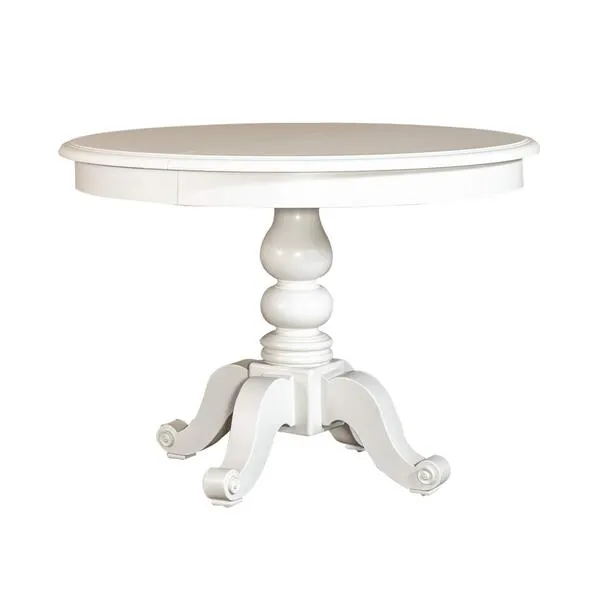 Liberty Furniture Industries Summer House Pedestal Table, W42 x D54 x H30, White