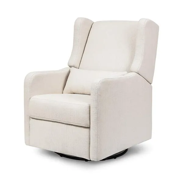 DaVinci Carter's Arlo Recliner and Swivel Glider, Water Repellent & Stain Resistant, Greenguard Gold & CertiPUR-US Certified, Performance Cream Linen