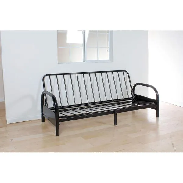 Adjustable Frame for Futon Black Metal Modern Contemporary Solid
