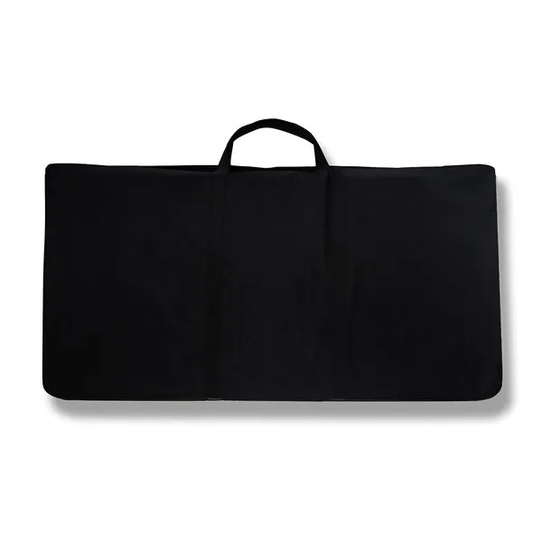 Trademark Innovations Skirt and Carrying Case Included Portable Bar Table, 1 Shelf, Silver