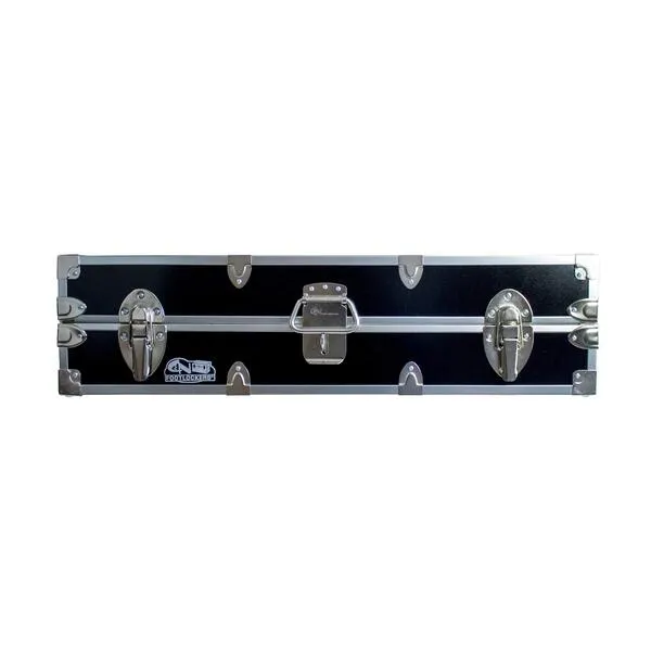 C&N Footlockers College Dorm Room Under Bed - The Slim Lockable Trunk - 32 x 18 x 8.25 Inches