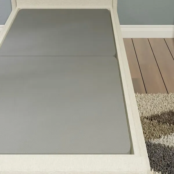 Zayton, 1.5-Inch Split Bunkie Board for Mattress/Bed, Fully Assembled, Improved Comfort and Support, Twin, Grey
