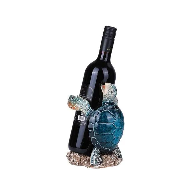Pacific Trading Sea Turtle Wine Bottle Holder Kitchen Decoration New