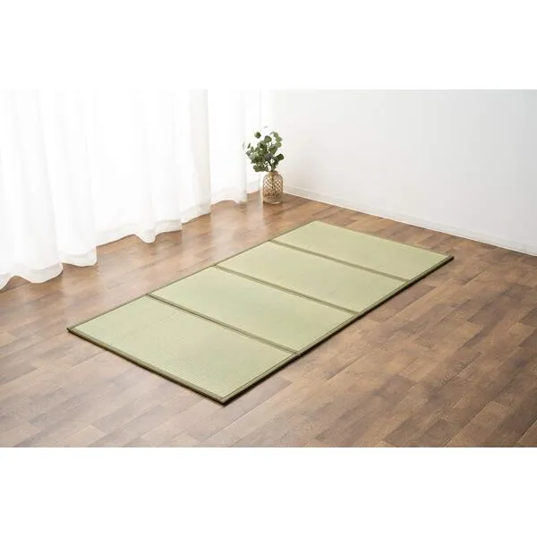 EMOOR Japanese Tatami Mat Full Natural Rush Grass (Undyed), Foldable Igusa Mattress Floor Sleeping Japanese Futon Mattress Meditation Yoga Zen