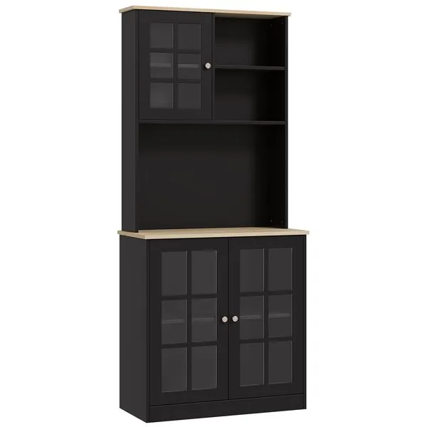 HOMCOM Kitchen Pantry Cabinet, 72