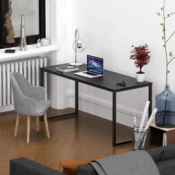 SHW Home Office 55-Inch Computer Desk, 24