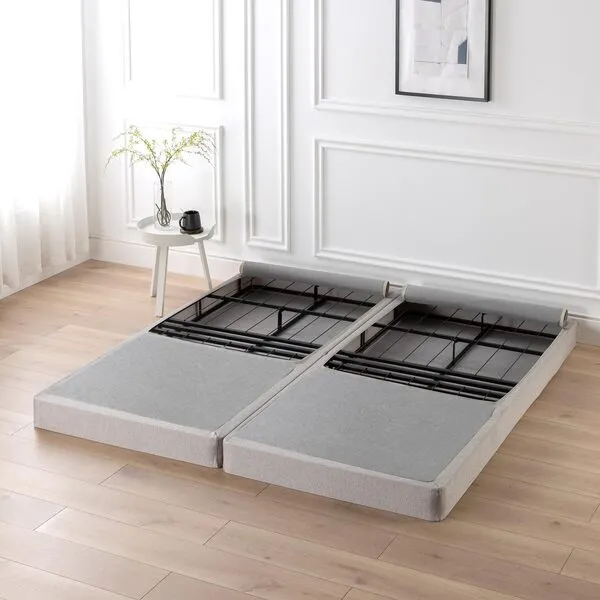 ZINUS No Assembly Metal Box Spring / 5 Inch Mattress Foundation / Sturdy Metal Structure, Split King