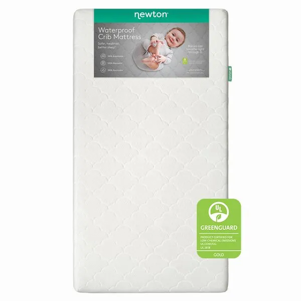 Newton Baby Crib Mattress and Toddler Bed - Waterproof - Ultra-Breathable Proven to Reduce Suffocation Risk, 100% Washable, Better Than Organic, 2-Stage Removable Cover, Deluxe 5.5