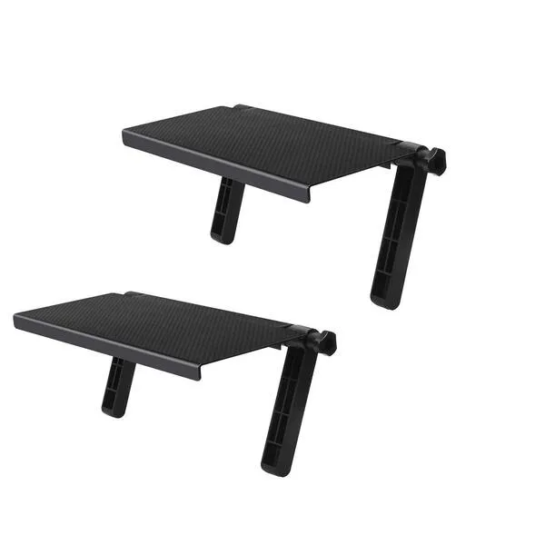 Lukyamzn TV Top Shelf Mounting - Screen Top Shelf, TV Screen Storage Bracket Stand, TV Monitor Stand, TV Wall Mount, Wall TV Bracket, Cable Box Shelf for Wall Mounted TV (2Pack) Black