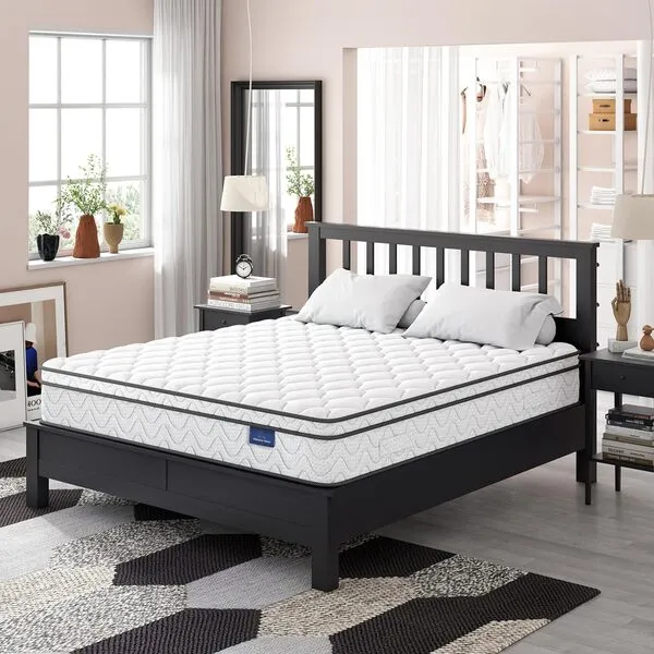 Vesgantti Full Size Mattress, 12 Inch Hybrid Full Mattress in a Box, Double Mattress with Memory Foam and Pocket Spring, Ergonomic Design & Pressure Relief, Medium Firm Feel, 54