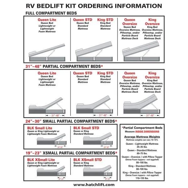 Bedlift XSmall Lite - Compartments 19