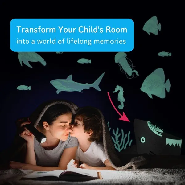 PIKL Glow in the dark Shark Hamper for Kids Unique Patented Design Large Durable Ideal for Toy Storage Kids Laundry Hamper Boys Hamper Baby Shark Laundry basket Kids Laundry Baskets Kids Hamper girls
