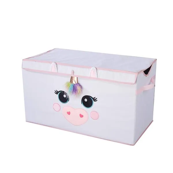 Heritage Kids Poly Canvas Collapsible Toy Storage Trunk, 28\