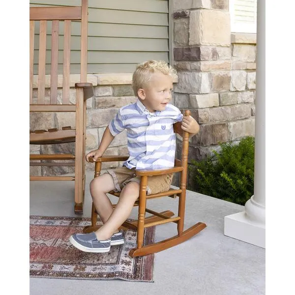 Woodlawn&Home, 881338, Classic Child's Porch Rocker, Natural Oak