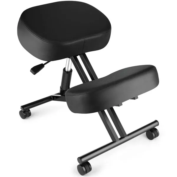 Himimi Kneeling Chair Ergonomic for Office, Height Adjustable Stool with Thick Foam Cushions for Home and Office - Improve Posture to Relieve Neck & Back Pain, New Upgraded Pneumatic Pump
