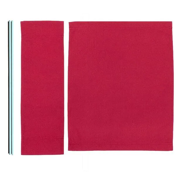 TBACW 1 Set (3pcs) Director Chair Canvas Replacement Cover Canvas Covers (with Fiberglass Director Chair Stick) for Directors Chairs Director Chair Replacement Canvas (Red)
