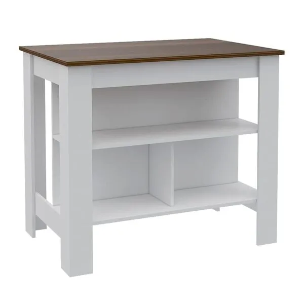 TUHOME Cala Kitchen Island Engineered Wood Kitchen Islands in Multi-Color