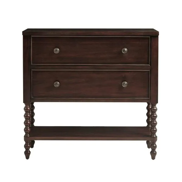 MADISON PARK SIGNATURE Beckett Accent Storage Cabinet for Living Room Accent Chest with 2 Drawers & Open Shelf, Living Room Storage Chest with Drawers, Coastal Living Room Cabinet, 36