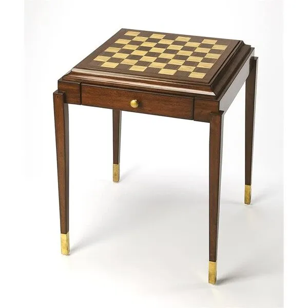 Beaumont Lane Mastercrafted Antique Game Table in Brown