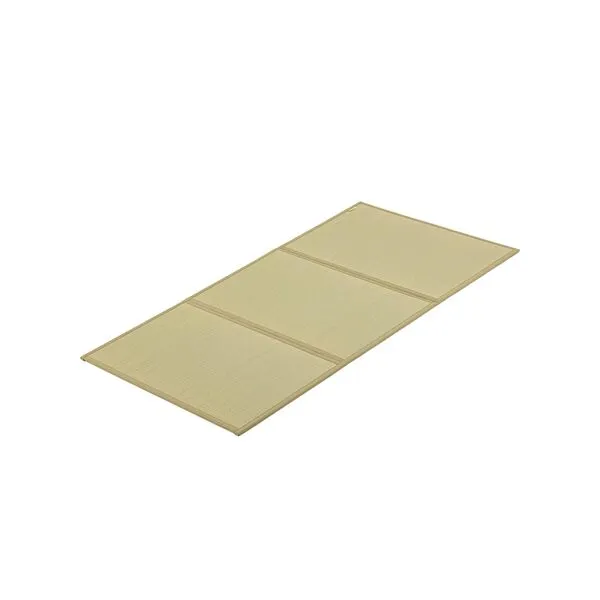 FULI Japanese Tatami Mattress, Igusa Mat (Japanese Rush Grass) Folds in Three, Made in Japan (Natural, Twin)