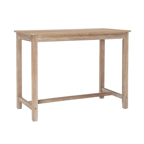 Linon Distresed 36 inch Counter Height Pub Claridge Table, Distressed Brown